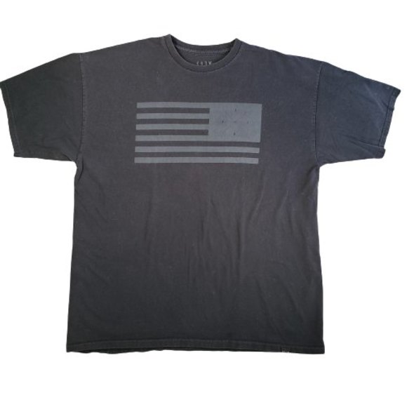 KREW Mens T Shirt Size XLarge Black Graphic on front Short Sleeves 100% Cotton - Picture 1 of 9